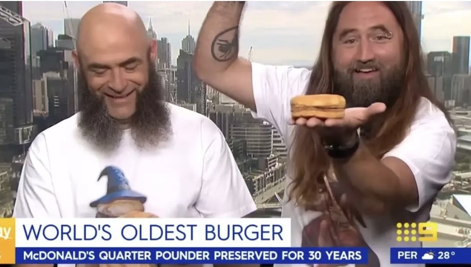 A dupla foi categórica ao afirmar que não fez nada para preservar o alimento (Today Show/Channel 9)