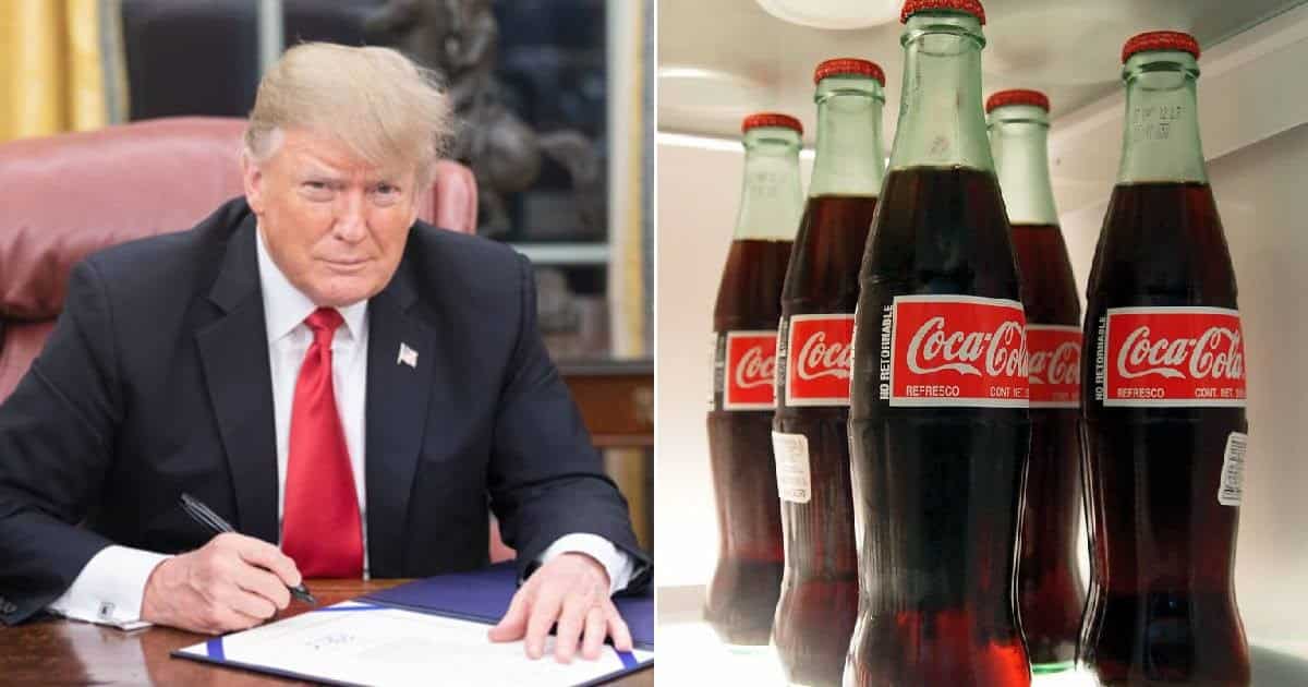 Coca-Cola responde após Donald Trump fazer afirmação chocante de que vai mudar a receita