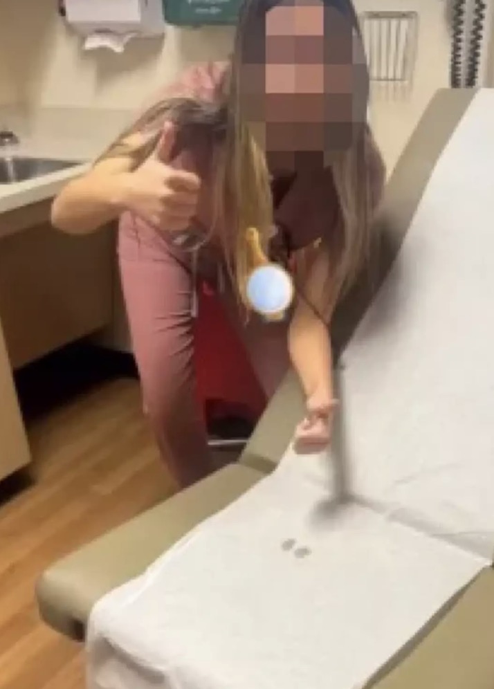 A pessoa que postou o TikTok seria ex-funcionária da clínica (TikTok / angieuncut)