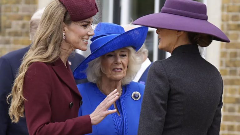 Especialista em linguagem corporal analisa momento "tenso" entre Melania Trump e Kate Middleton durante visita de Estado ao Reino Unido