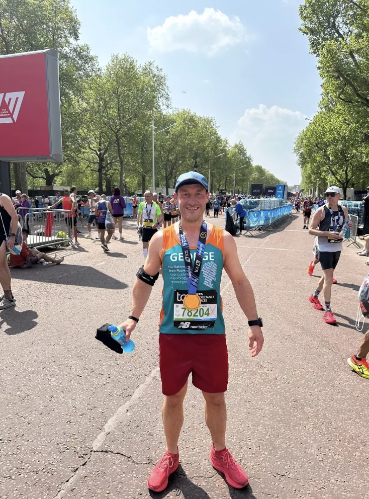 George já correu 20 maratonas (SWNS)