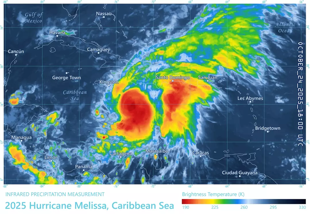 O furacão Melissa deve atingir as Bahamas