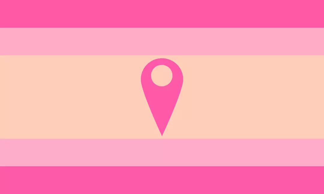 "Finsexualidade" explicada, enquanto cresce o número de pessoas que estão se identificando dessa forma Uma das várias bandeiras “finsexuais” exibe uma paleta voltada para o rosa (Reddit)
