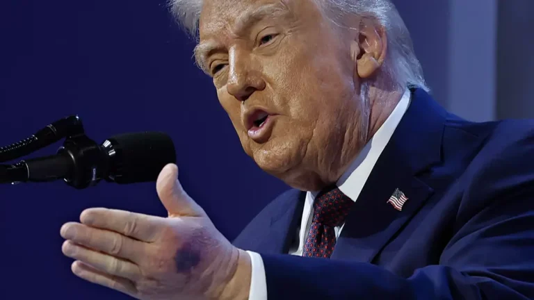 Trump explica o motivo do hematoma na mão após novas fotos despertarem preocupação