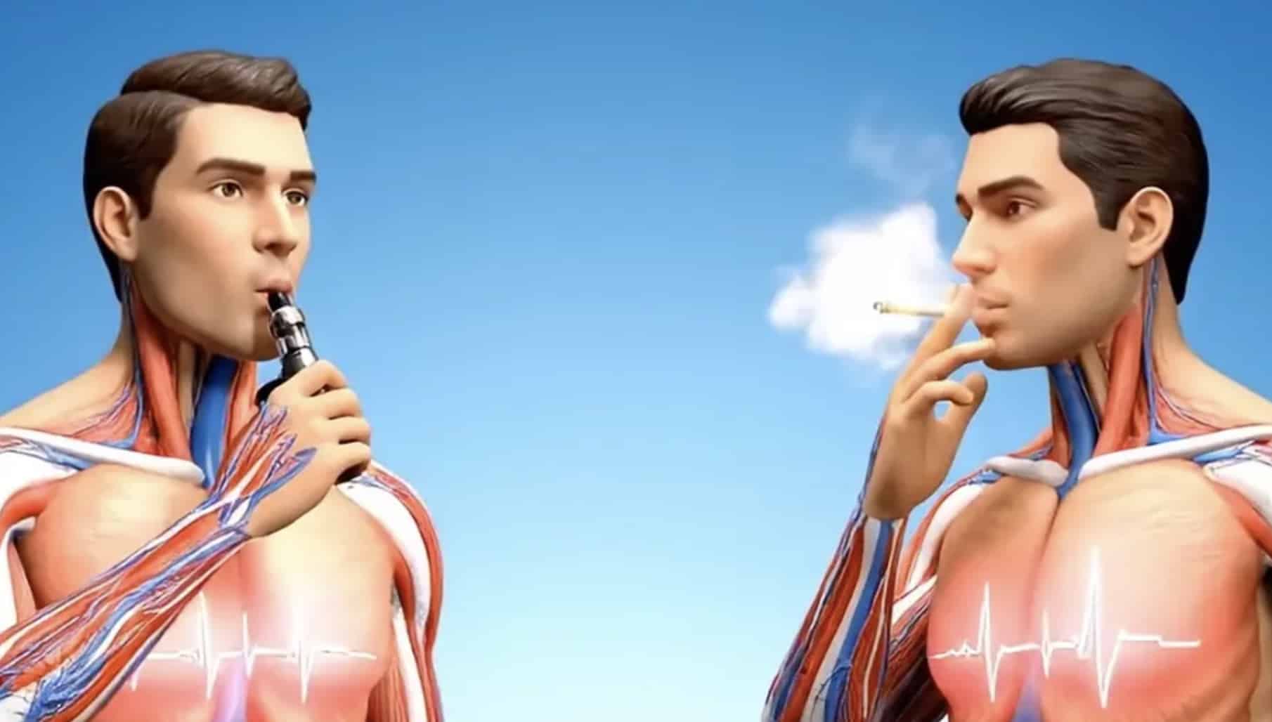 Simulação preocupante mostra a realidade de fumar e usar vape para “comparar qual é pior”