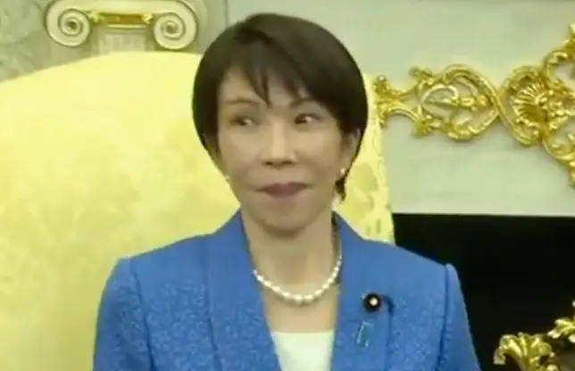 A primeira-ministra japonesa, Sanae Takaichi, pareceu chocada com o comentário.