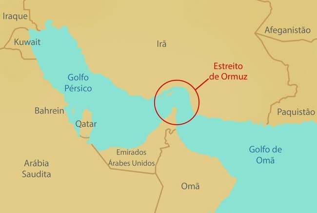 Irã inicia nova tática de guerra que pode derrubar a economia mundial Estreito de Ormuz