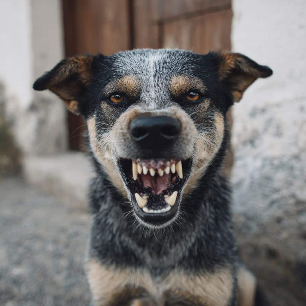 O que significa quando um cão rosna para uma pessoa?