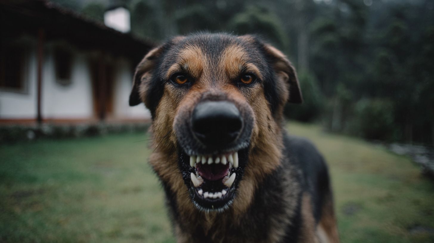 O que significa quando um cão rosna para uma pessoa?