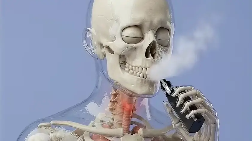 Simulação assustadora mostra a diferença do impacto do cigarro e do vape no corpo