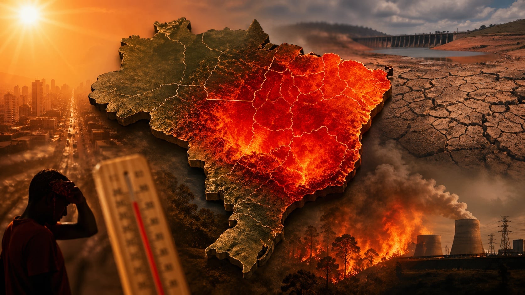 Pesquisadores acendem alerta de “desastre térmico” no Brasil em 2026 com ondas de calor extremas