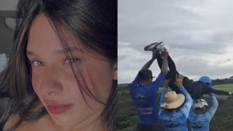 Jovem morreu após queda de 40 metros em rope jump em Limeira. Stories mostram registros feitos pouco antes do acidente.
